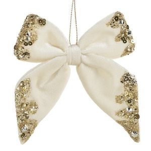 ArtFir Vánoční dekorace MAŠLE 562 | krémová 11 x 11 cm obraz