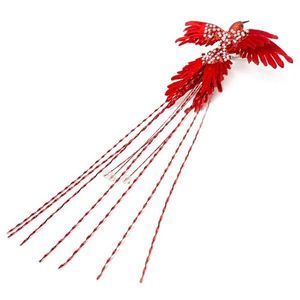 ArtFir Vánoční dekorace PTÁČEK 550A | červená 23 x 6 x 43 cm obraz