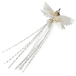 ArtFir Vánoční dekorace PTÁČEK 550D | šampaň 22 x 6 x 44 cm obraz