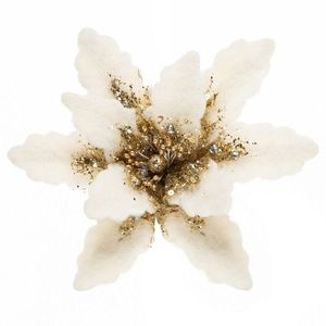 ArtFir Vánoční květ 284 | šampaň 15 x 15 cm obraz