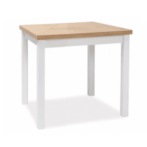 Signal Jídelní stůl ADAM | 80x80cm Barva: dub lancelot / bílý mat obraz