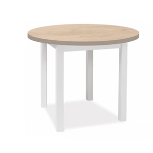 Signal Jídelní stůl ADAM 80 cm Barva: dub lancelot / bílý mat obraz