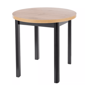 Signal Jídelní stůl ADAM 80 cm Barva: dub artisan / černý mat obraz