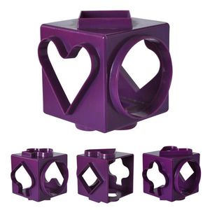 Plastová vykrajovátka na cukroví TORO krychle Varianta: RŮOVÁ obraz