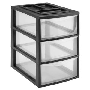 Plastový regál 3 zásuvky HEIDRUN 38x27x38cm obraz