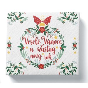 PROCOS Papírové ubrousky 33x33cm 3vrstvé Veselé Vánoce 20ks obraz