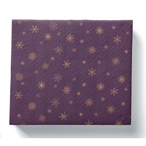 PROCOS UBROUSKY VÁNOČNÍ TMAVÁ FIALOVÁ 3VRSTVÉ 33X33CM obraz