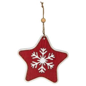 Ozdoba 15 x 15 x 0.8 cm cervená 63943813 obraz