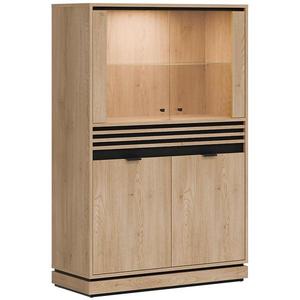 Vitrína nízká L/P Ferro FE04 dub crem torro obraz