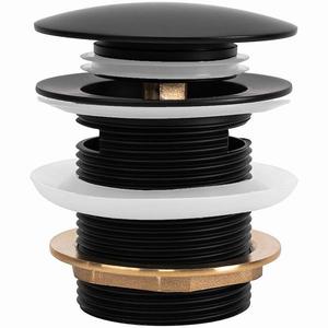 Vannová zátka s přepadem Click-clack Rea černá 6 cm obraz