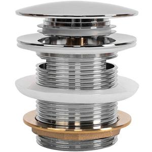 Vannová zátka s přepadem Click-clack Rea chrom 6 cm obraz