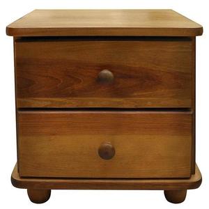 Noční stolek se 2 zásuvkami 41x37x50 dub obraz