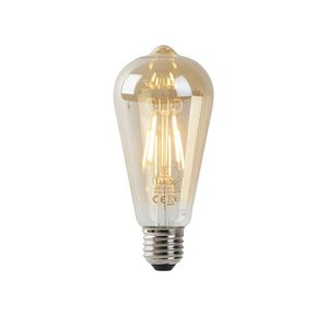 LED žárovka E27 ST64 zlatá se soumrakovým senzorem 4W 400 lm 2200K obraz