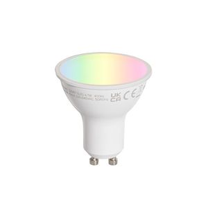 Chytrá LED žárovka GU10 50mm čirá 4, 7W 400 lm 2200-4000K obraz