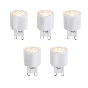Sada 5 G9 24mm 3-krokových stmívatelných LED žárovek 3W 300 lm 2700K obraz