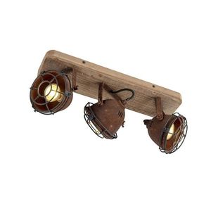 Chytrý bodový reflektor rezavě hnědý nastavitelný vč. 3 WiFi GU10 - Gina obraz