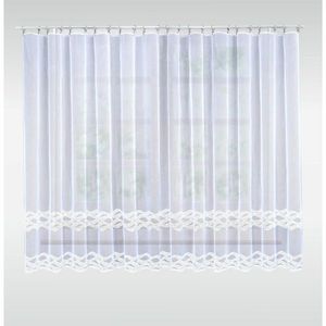 Záclona markizeta, Vlny metráž, bílá 250 cm obraz