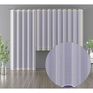 Záclona žakárová, Venuše metráž s olůvkem, bílá 160 cm obraz