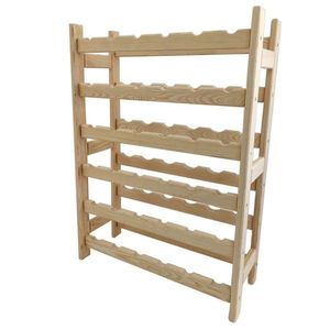 Gaboni 87651 Dřevěný stojan na víno pro 36 lahví, 64 x 90 x 25 cm obraz