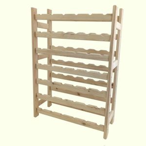Gaboni 87650 Dřevěný stojan na víno pro 42 lahví, 64 x 105 x 25 cm obraz