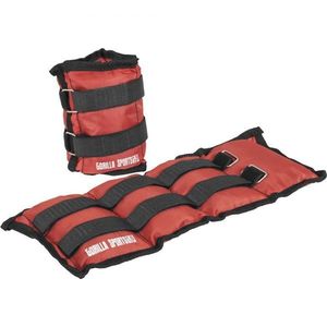 Gorilla Sports Zátěžové manžety, červené, 2 x 1, 5 kg obraz