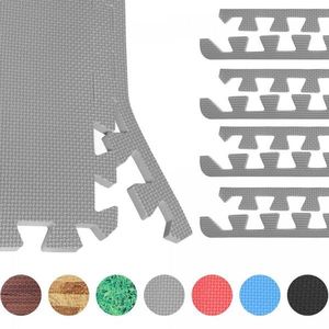 Gorilla Sports Zakončení pro ochranné podložky, šedá, 8 ks obraz