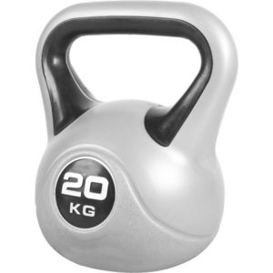 Gorilla Sports Kettlebell činka, vinylová, černá, 20 kg obraz