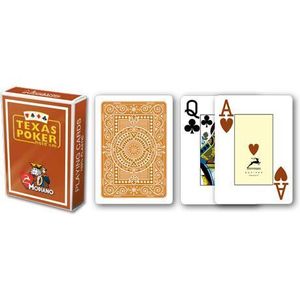 Modiano 32118 100% plastové karty 2 rohy - Hnědé obraz