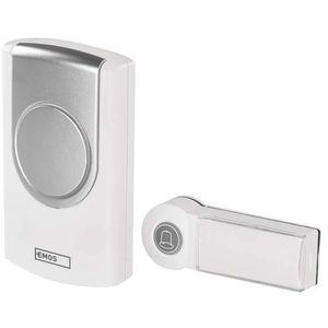 EMOS Bílý domovní bezdrátový zvonek P5723 na 3x AA P5723 obraz