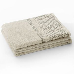 Bavlněný ručník AmeliaHome Volie béžový, velikost 50x90 obraz