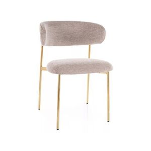 Signal Čalouněná jídelní židle ELTON Raven zlatá/béžová obraz