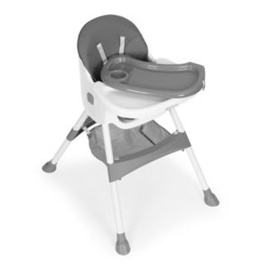 Dětská jídelní židlička BABY ECOTOYS šedá obraz