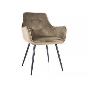 Signal Jídelní křeslo Lemon Velvet olivové obraz