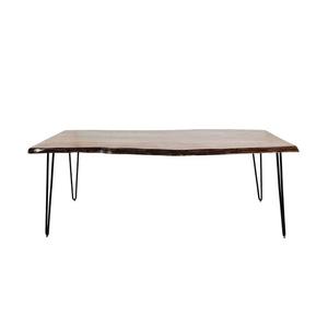 LivinHill Jídelní stůl Avola 201 cm z masivu ořech/černý obraz