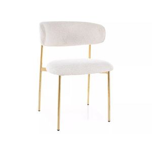 Signal Jídelní židle Elton béžová/zlatá obraz