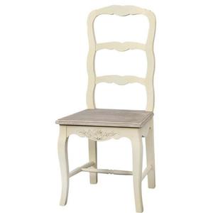 LivinHill Jídelní židle Rimini z masivu krémová obraz