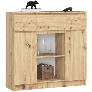Ak furniture Komoda Baros 100 cm dub artisan obraz
