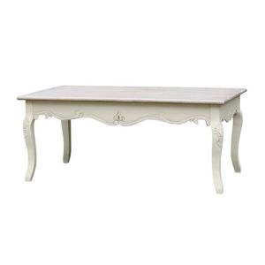LivinHill Konferenční stolek Rimini 120 cm z masivu krémový obraz