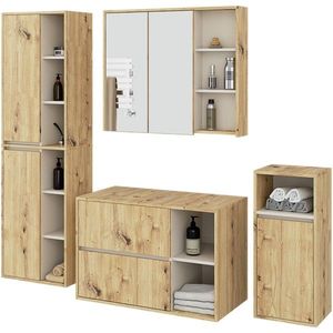 Ak furniture Koupelnová sestava VAMI II dub artisan/kašmírová obraz