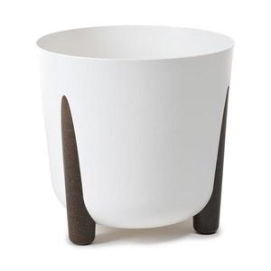 HowHomely Květináč MOSS ECO III 34 cm bílý obraz