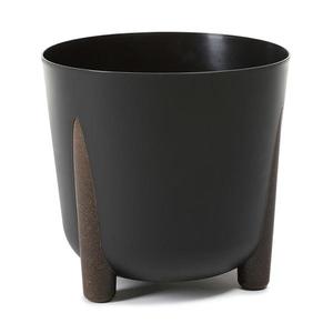 HowHomely Květináč MOSS ECO III 34 cm černý obraz