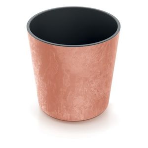 Prosperplast Květináč NURBI ROUNDED BETON EFFECT cihlově červený, varianta 30 cm obraz