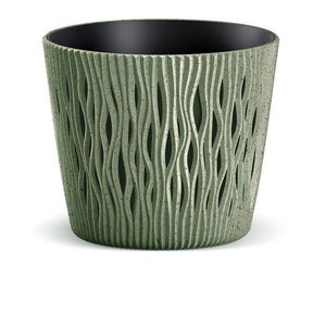 Prosperplast Květináč SCANDY ECO zelený, varianta 18, 9 cm obraz