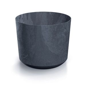Prosperplast Květináč TUBOS BETON EFFECT antracitový matný, varianta 14, 8 cm obraz