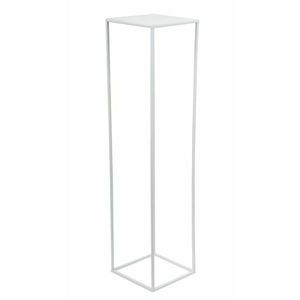 HowHomely Květinový stojan Basy 100 cm bílý obraz