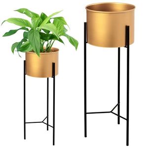 Tutumi Květinový stojan Tabita zlatý, velikost 40cmx15cmx15 obraz