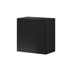 Vivaldi Nástěnná skříňka Vivien 50 cm černý lesk obraz