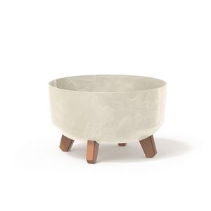 Prosperplast Nízký květináč GRACIE EFFECT pískový, varianta 28, 5 cm obraz