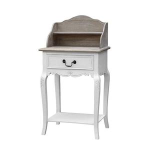 LivinHill Odkládací stolek Rimini 49 cm z masivu bílý obraz