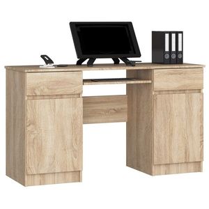 Ak furniture Psací stůl A5 135 cm dub sonoma obraz